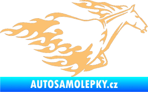 Samolepka Animal flames 003 pravá kůň béžová