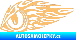Samolepka Animal flames 016 levá zvířecí oko béžová