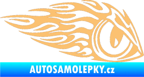 Samolepka Animal flames 016 pravá zvířecí oko béžová