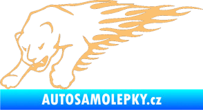 Samolepka Animal flames 020 levá puma béžová