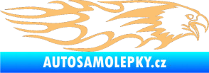 Samolepka Animal flames 026 pravá orel béžová