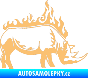 Samolepka Animal flames 049 pravá nosorožec béžová