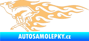 Samolepka Animal flames 092 levá antilopa béžová