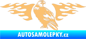 Samolepka Animal flames 094 levá orel béžová