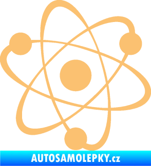 Samolepka Atom  béžová