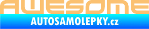 Samolepka Awesome béžová