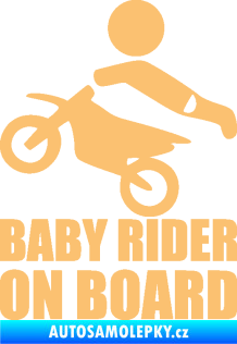 Samolepka Baby rider on board levá béžová