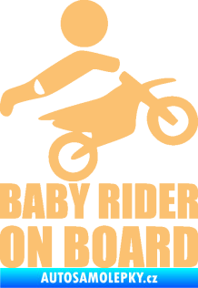 Samolepka Baby rider on board pravá béžová