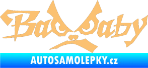 Samolepka Bad Baby béžová