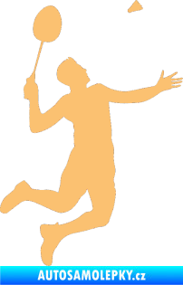 Samolepka Badminton 001 pravá béžová