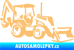 Samolepka Bagr 002 pravá béžová