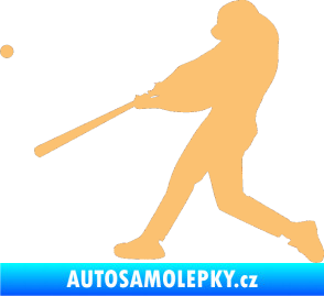 Samolepka Baseball 001 levá béžová