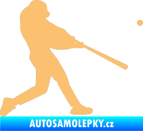 Samolepka Baseball 001 pravá béžová