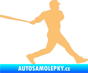 Samolepka Baseball 002 pravá béžová