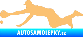 Samolepka Baseball 015 levá béžová