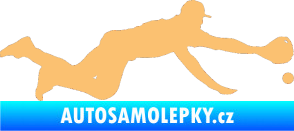 Samolepka Baseball 015 pravá béžová