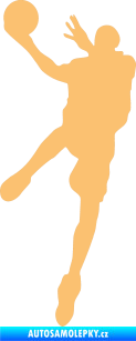 Samolepka Basketbal 006 levá béžová