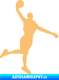 Samolepka Basketbal 012 pravá béžová