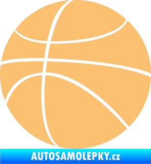 Samolepka Basketbalový míč 001 béžová