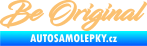 Samolepka Be Original nápis béžová