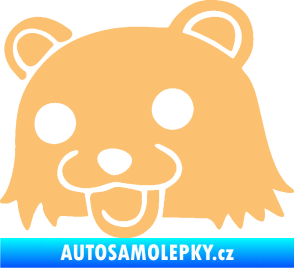 Samolepka Bear levá béžová