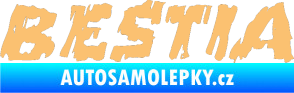 Samolepka Bestia béžová