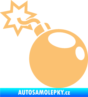 Samolepka Bomba 001 levá béžová