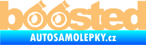 Samolepka Boosted turbo béžová