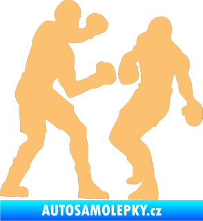 Samolepka Boxeři 001 pravá béžová