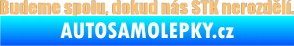 Samolepka Budeme spolu, dokud nás STK nerozdělí béžová