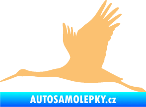 Samolepka Čáp 002 levá béžová