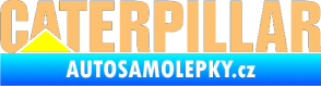Samolepka Caterpillar - barevný béžová