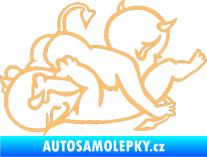 Samolepka Čertíci 002 levá béžová