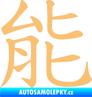 Samolepka Čínský znak Energy béžová