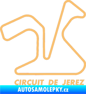 Samolepka Okruh Circuito de Jerez béžová