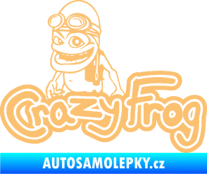 Samolepka Crazy frog 002 žabák béžová