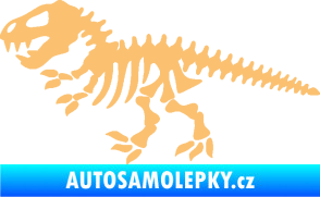 Samolepka Dinosaurus kostra 001 levá béžová