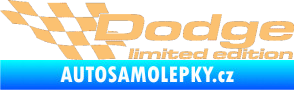Samolepka Dodge limited edition levá béžová