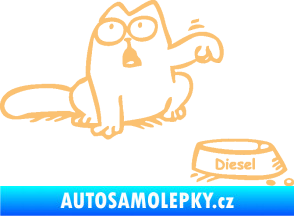 Samolepka Dolej diesel - pravá béžová