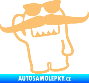 Samolepka Domo 016 levá s knírem béžová