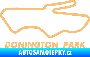 Samolepka Okruh Donington Park béžová