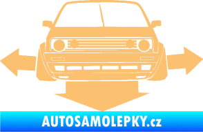 Samolepka Down and out car 002 béžová