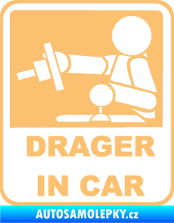 Samolepka Drager in car 002 béžová