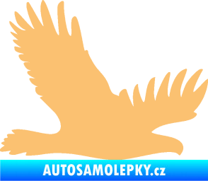 Samolepka Dravec na sklo 004 pravá béžová