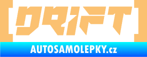 Samolepka Drift 006 nápis béžová