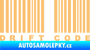 Samolepka Drift code béžová