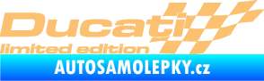 Samolepka Ducati limited edition pravá béžová