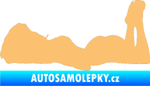 Samolepka Erotická žena 034 levá béžová