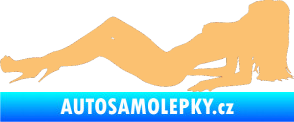Samolepka Erotická žena 046 levá béžová