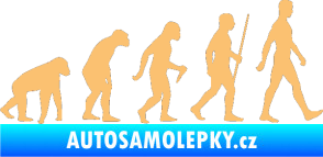 Samolepka Evoluce 001 pravá béžová